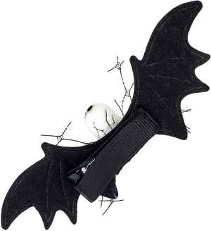 Fermacapelli Teschio Pipistrello Accessori per Travestimento Carnevale Halloween - 65013