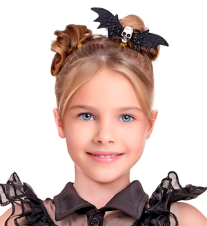 Fermacapelli Teschio Pipistrello Accessori per Travestimento Carnevale Halloween - 65013