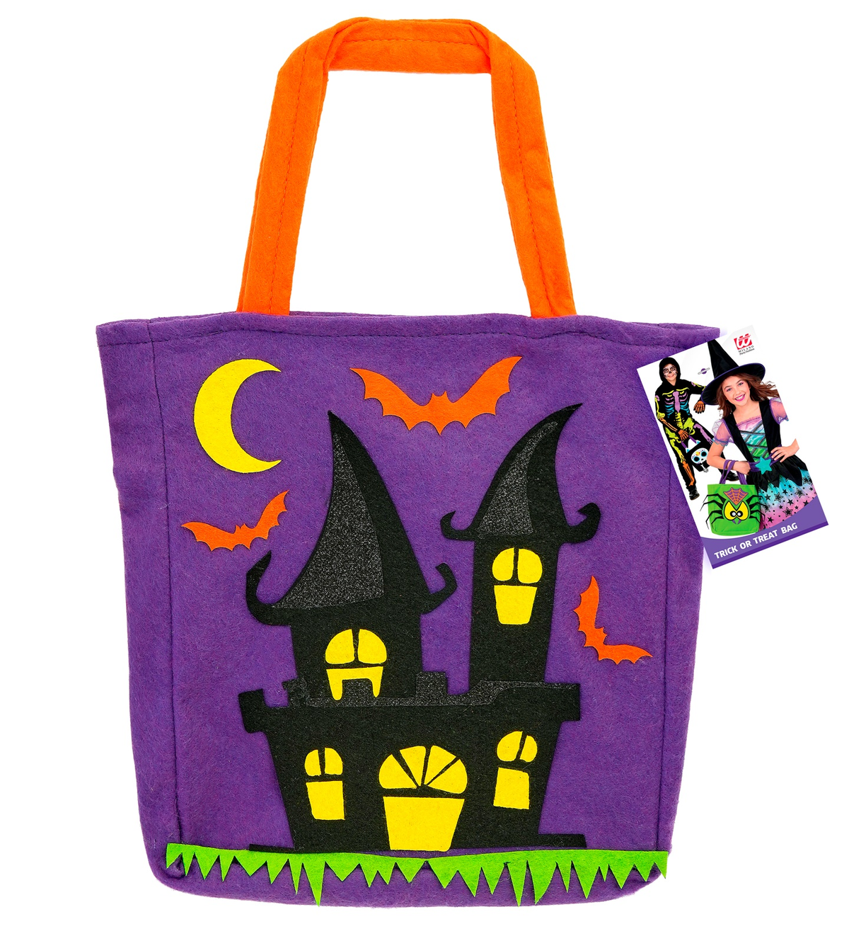 Cestino Dolcetto O Scherzetto Casa Spiritata Borsetta Accessorio Travestimento Halloween - 86876