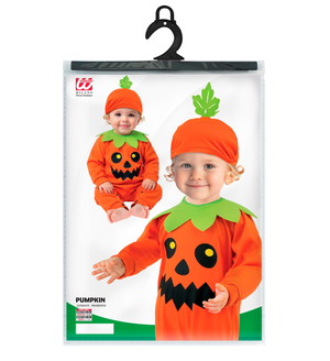 Costume Zucca Tuta e Copricapo Travestimento Halloween Carnevale Cosplay - 9335
