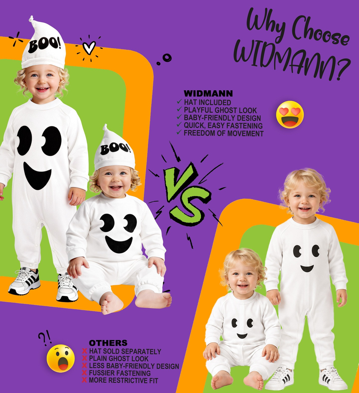 Costume Fantasma Tuta e Copricapo Travestimento Halloween Carnevale Cosplay - 9361