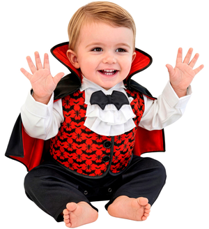 Costume Vampiro Tuta e Mantello Travestimento Halloween Carnevale Cosplay Dracula - 9725