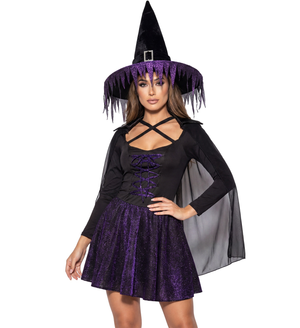 Costume Glimmer Witch Travestimento Strega Halloween Carnevale Cosplay - 0236