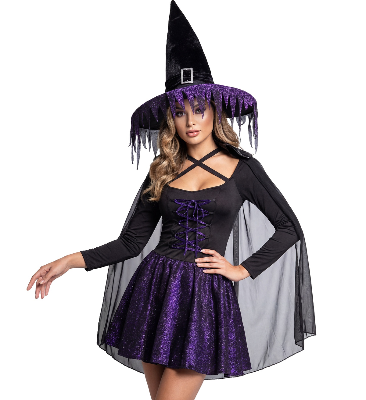 Costume Glimmer Witch Travestimento Strega Halloween Carnevale Cosplay - 0236