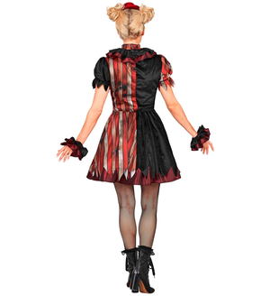 Costume Pagliaccia Malvagia Vestito Travestimento Halloween Carnevale Cosplay - 6093