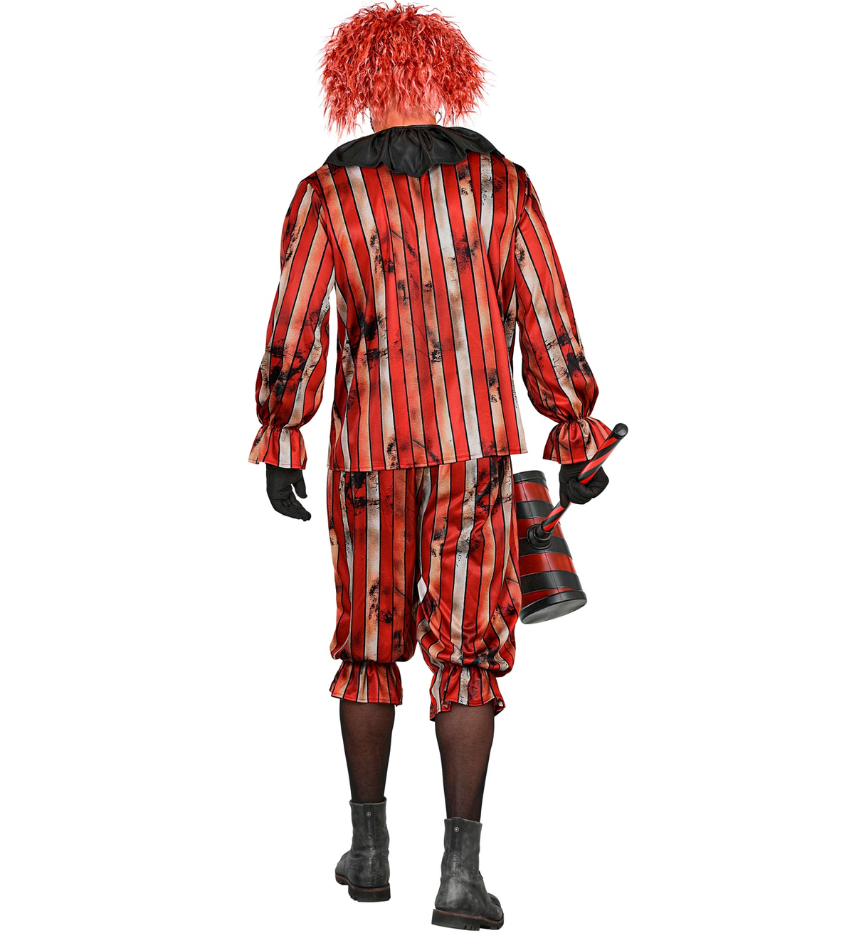 Costume Pagliaccio Malvagio Casacca e Pantaloni Travestimento Halloween Carnevale Cosplay - 6094