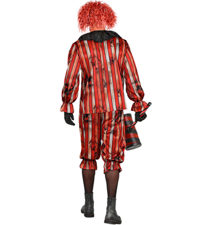 Costume Pagliaccio Malvagio Casacca e Pantaloni Travestimento Halloween Carnevale Cosplay - 6094