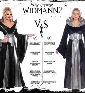 Costume Regina Oscura Vestito e Cintura Travestimento Carnevale Halloween Cosplay - 9693