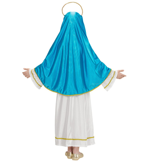 Costume Maria Santissima Travestimento Recita Natale Carnevale Cosplay - 0002