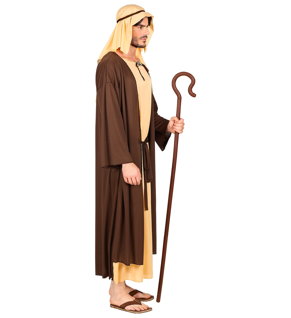 Costume Giuseppe Tunica e Copricapo Travestimento Uomo Recita Natale Carnevale Cosplay - 0294