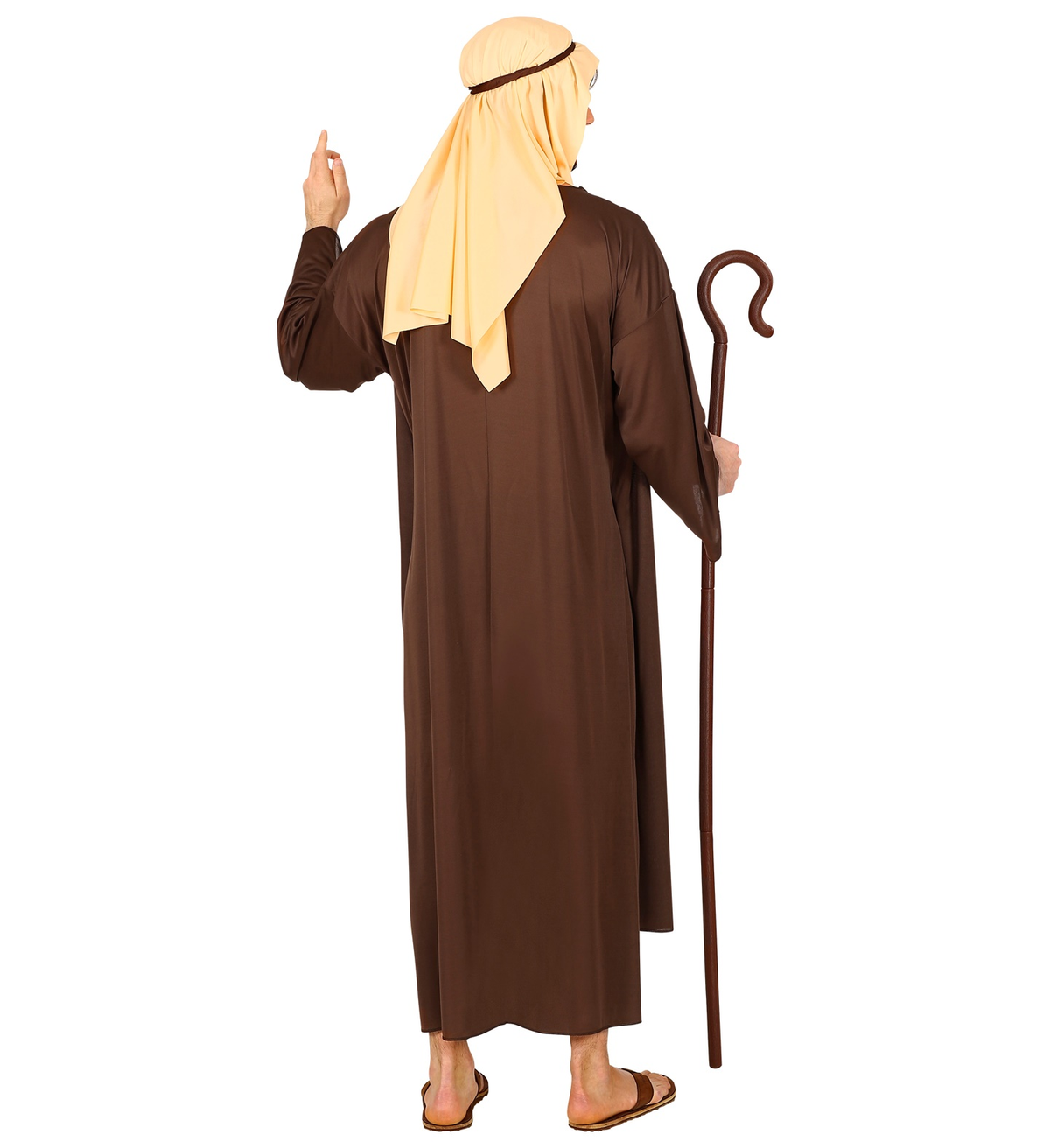 Costume Giuseppe Tunica e Copricapo Travestimento Uomo Recita Natale Carnevale Cosplay - 0294