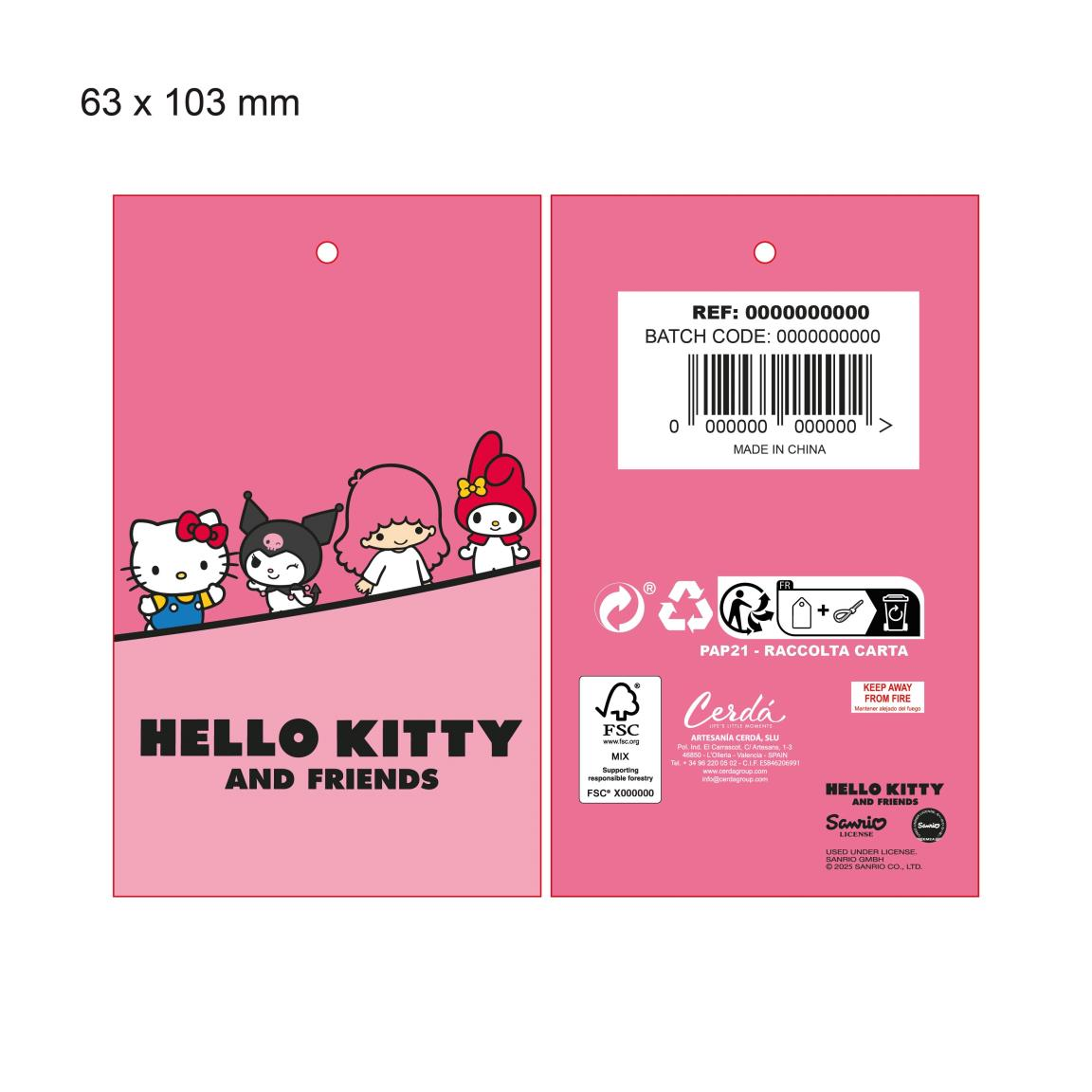 Berretto Invernale My Melody Sanrio con Dettagli 3d Cappello in Morbido Acrilico - 0559