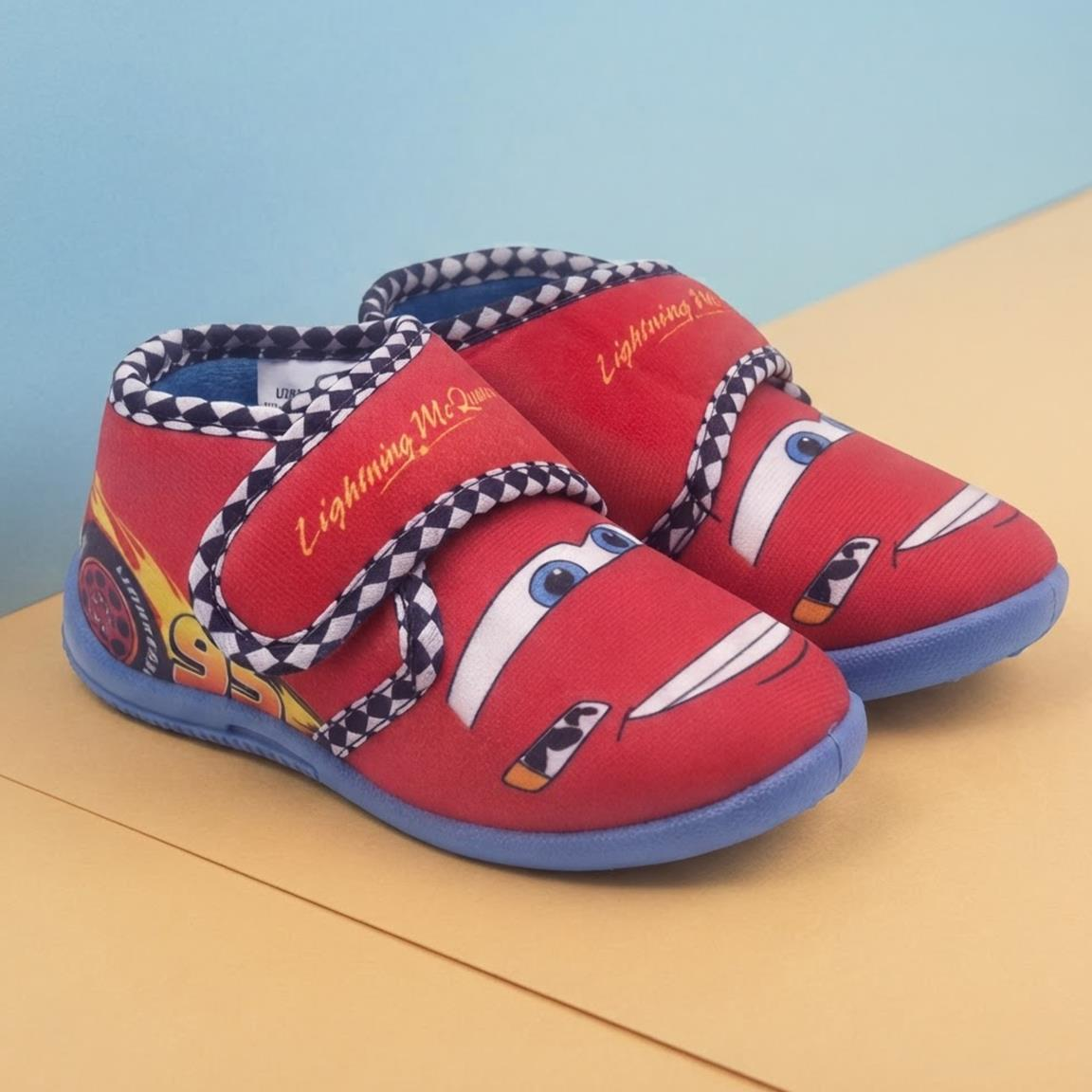 Pantofole Invernali Cars DISNEY Scarpetta Stivaletto con Suola Antiscivolo Chiusura a Strappo - 7388