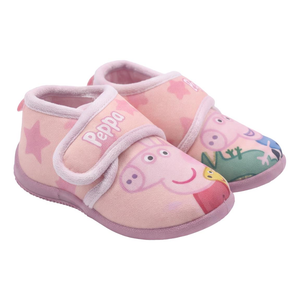 Pantofole Invernali Peppa Pig Scarpetta Stivaletto con Suola Antiscivolo Chiusura a Strappo - 7390