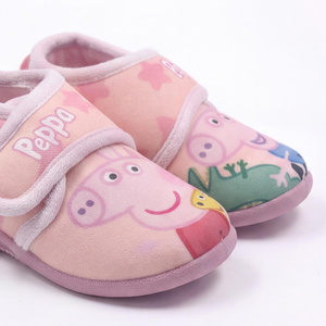 Pantofole Invernali Peppa Pig Scarpetta Stivaletto con Suola Antiscivolo Chiusura a Strappo - 7390