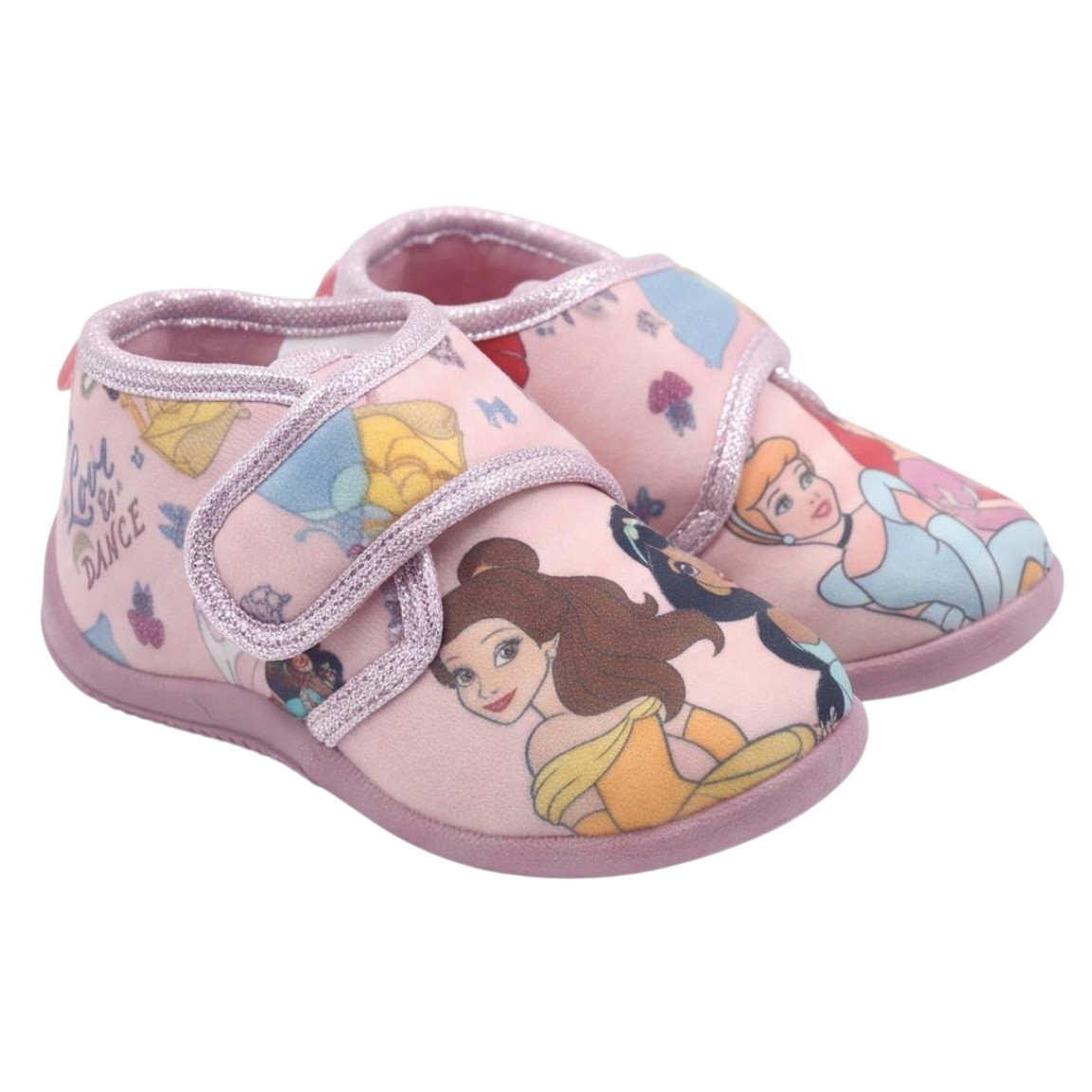 Pantofole Invernali Principesse DISNEY Scarpetta Stivaletto con Suola Antiscivolo Chiusura a Strappo - 7395