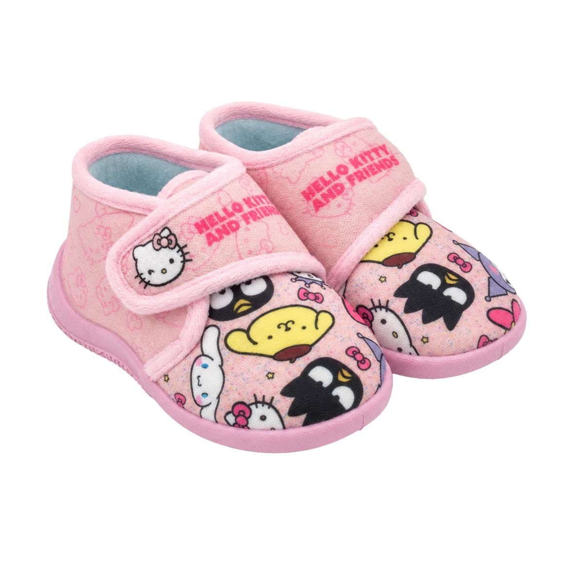 Pantofole Invernali Hello Kitty and Friends Sanrio Scarpetta Stivaletto con Suola Antiscivolo Chiusura a Strappo - 7396