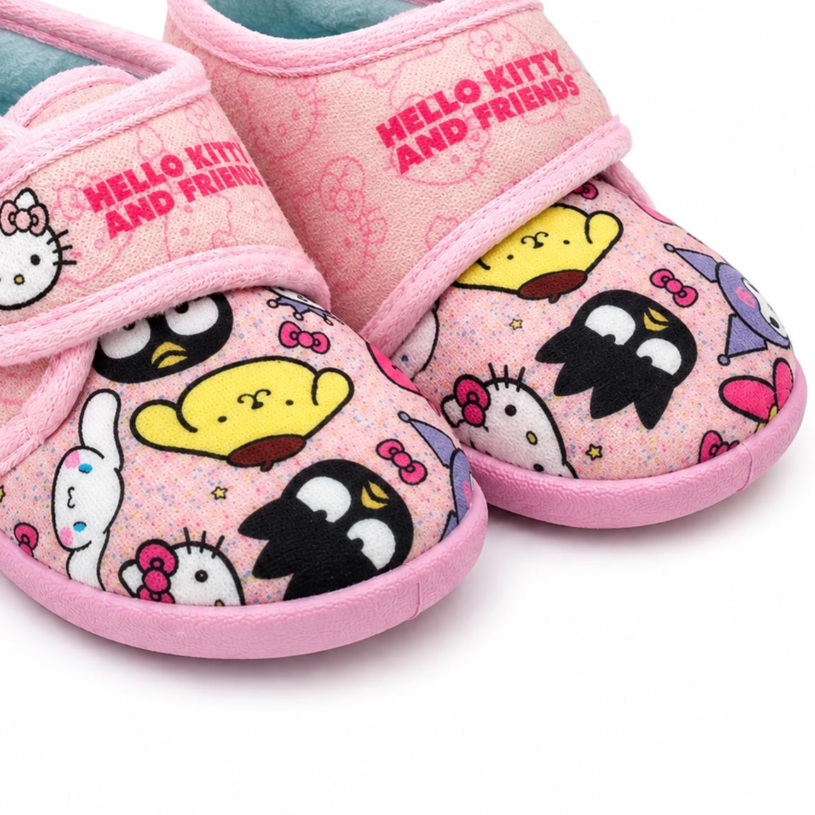 Pantofole Invernali Hello Kitty and Friends Sanrio Scarpetta Stivaletto con Suola Antiscivolo Chiusura a Strappo - 7396