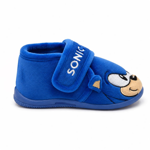 Pantofole Invernali Sonic the Hedgehog Scarpetta 3d Stivaletto con Suola Antiscivolo Chiusura a Strappo - 7402