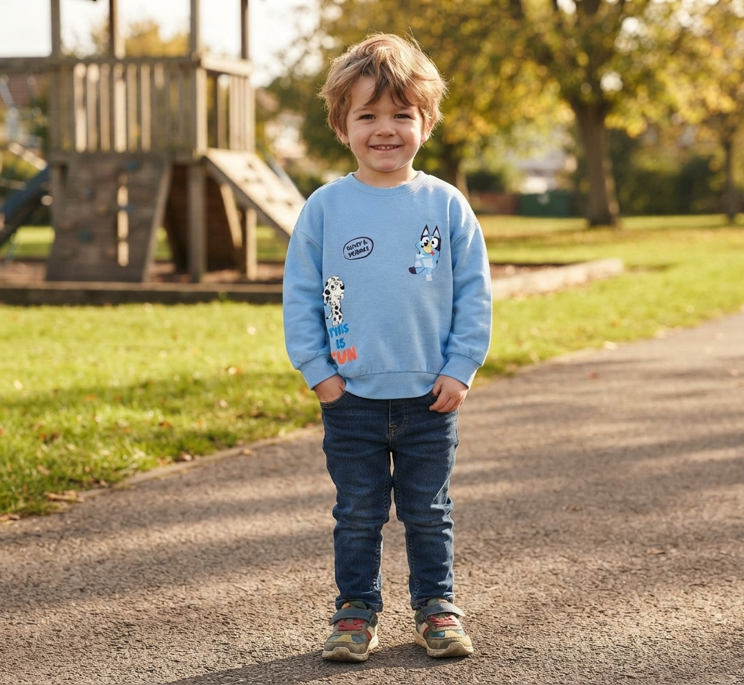 Maglione Bluey Felpa per Bambini 3/6 Anni - Zh10098