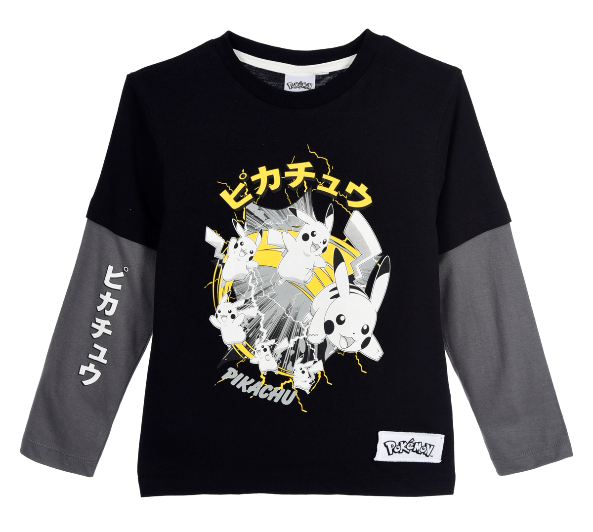 T-Shirt M.l. Pikachu Pokemon Maglia per Bambini 4/10 Anni - Zh10088