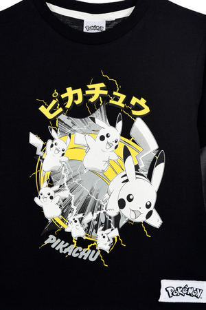 T-Shirt M.l. Pikachu Pokemon Maglia per Bambini 4/10 Anni - Zh10088