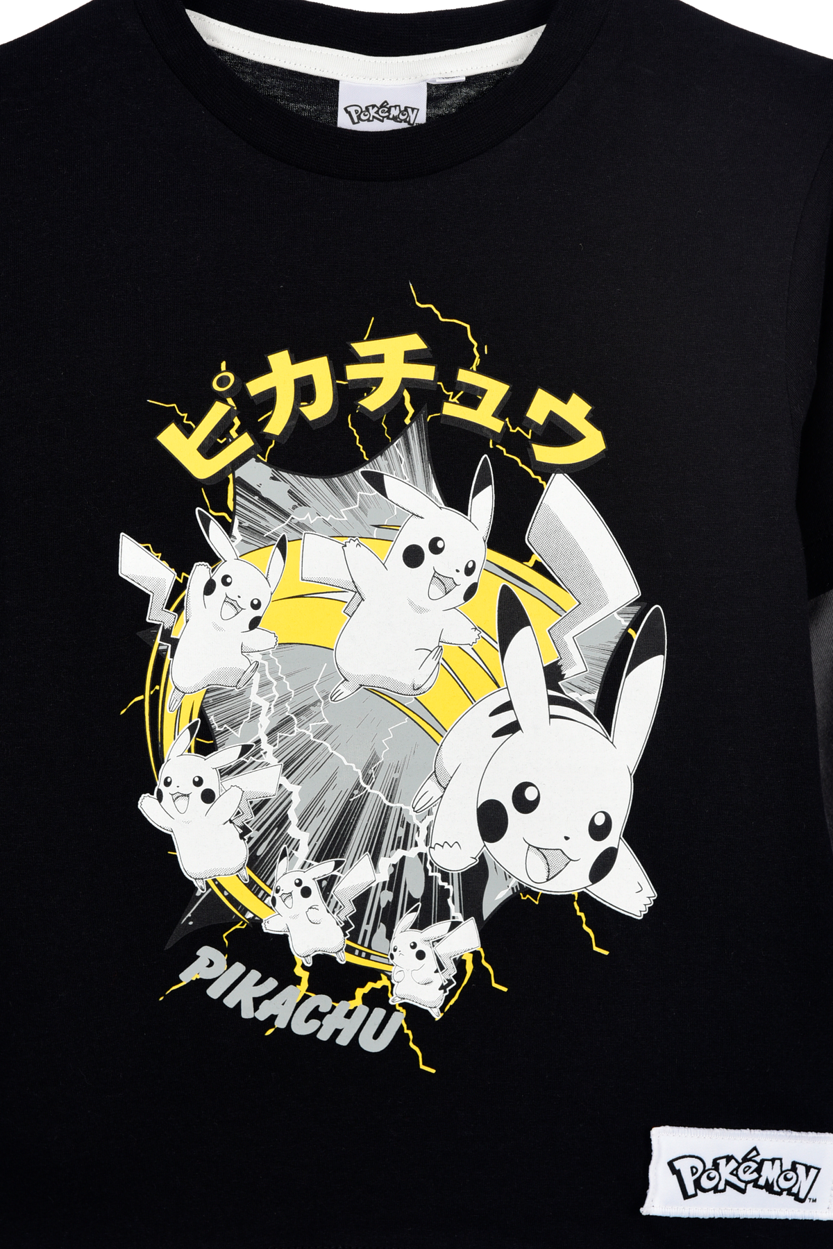 T-Shirt M.l. Pikachu Pokemon Maglia per Bambini 4/10 Anni - Zh10088