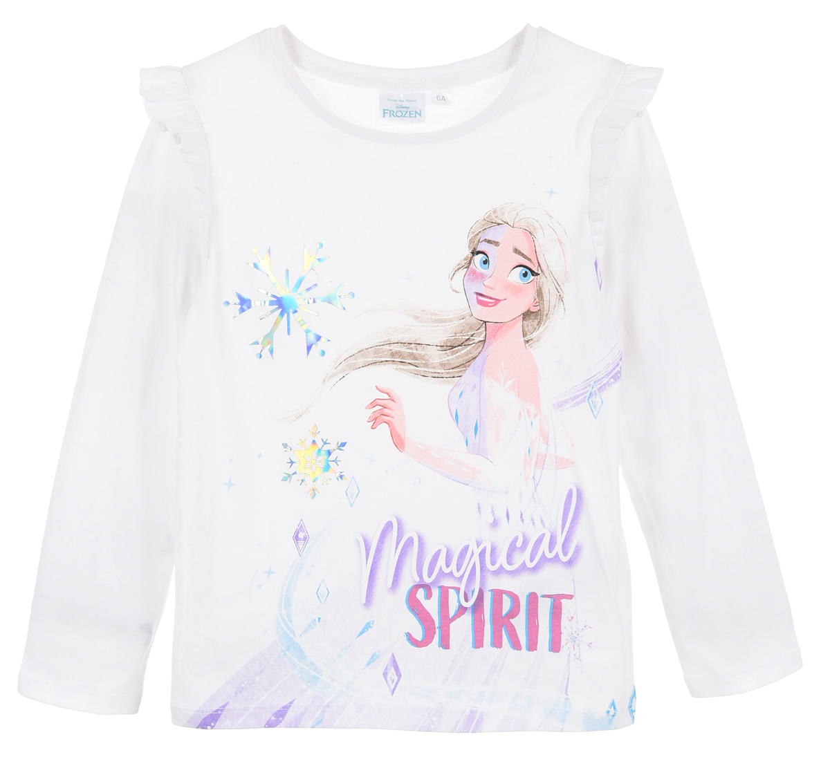 T-Shirt M.l. Frozen DISNEY Maglia per Bambine 3/8 Anni - Zh10042