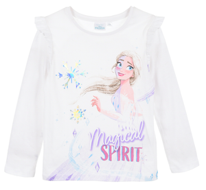 T-Shirt M.l. Frozen DISNEY Maglia per Bambine 3/8 Anni - Zh10042