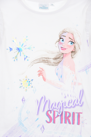 T-Shirt M.l. Frozen DISNEY Maglia per Bambine 3/8 Anni - Zh10042