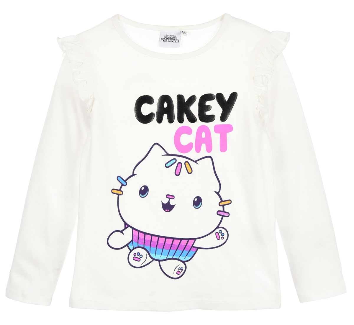 T-Shirt M.l. Gabby's Dollhouse Maglia per Bambine 3/8 Anni - Zh10034