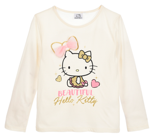 T-Shirt M.l. Hello Kitty Sanrio Maglia per Bambine 3/8 Anni - Zh10251