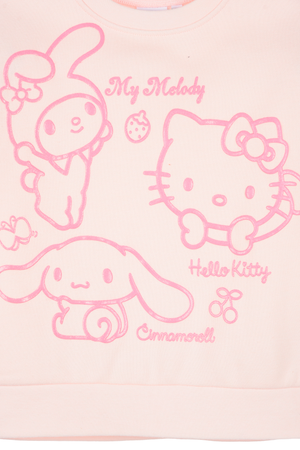 Maglione Hello Kitty Sanrio Felpa per Bambine 3/8 Anni - Zh10150