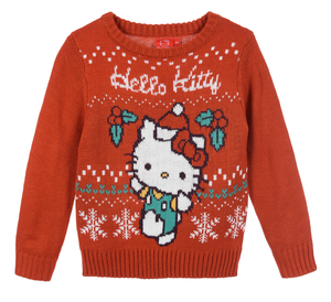 Maglione Hello Kitty Sanrio per Bambine 3/8 Anni - Zh10247