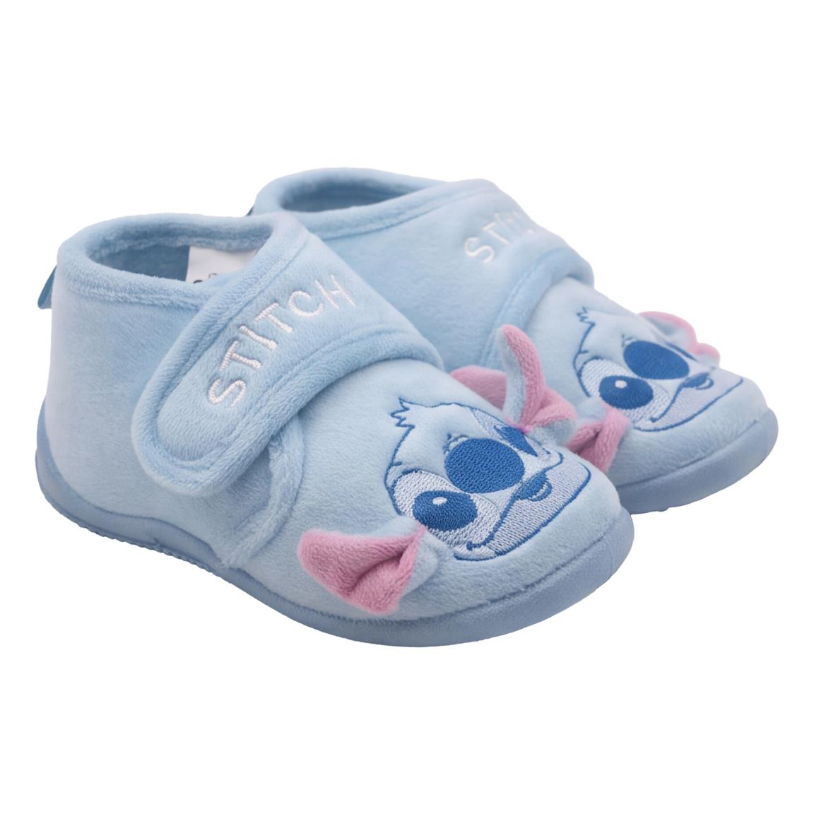 Pantofole Invernali Stitch DISNEY Scarpetta 3d Stivaletto con Suola Antiscivolo Chiusura a Strappo - 7408