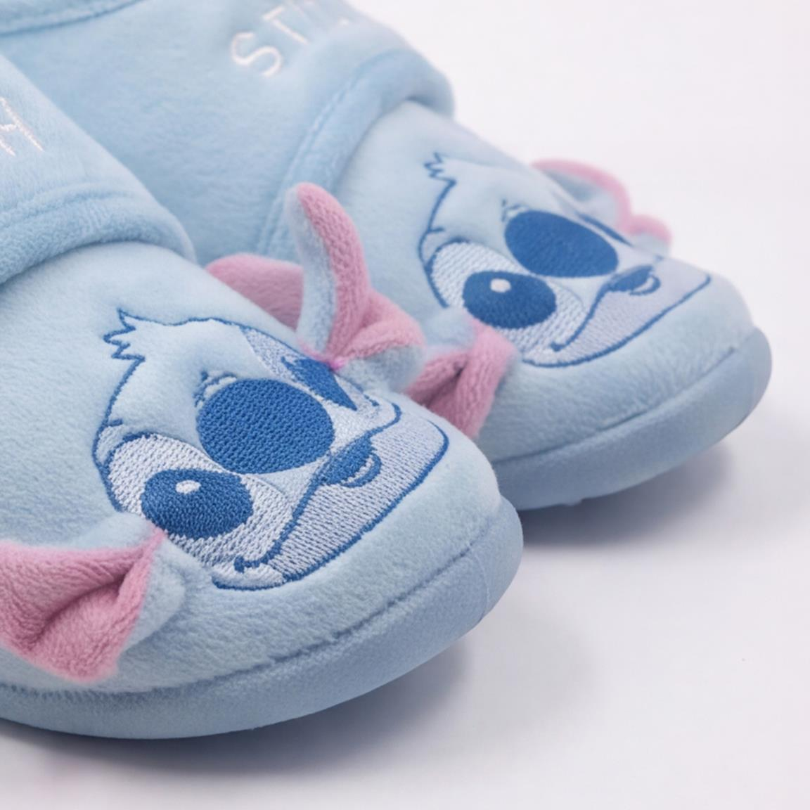 Pantofole Invernali Stitch DISNEY Scarpetta 3d Stivaletto con Suola Antiscivolo Chiusura a Strappo - 7408