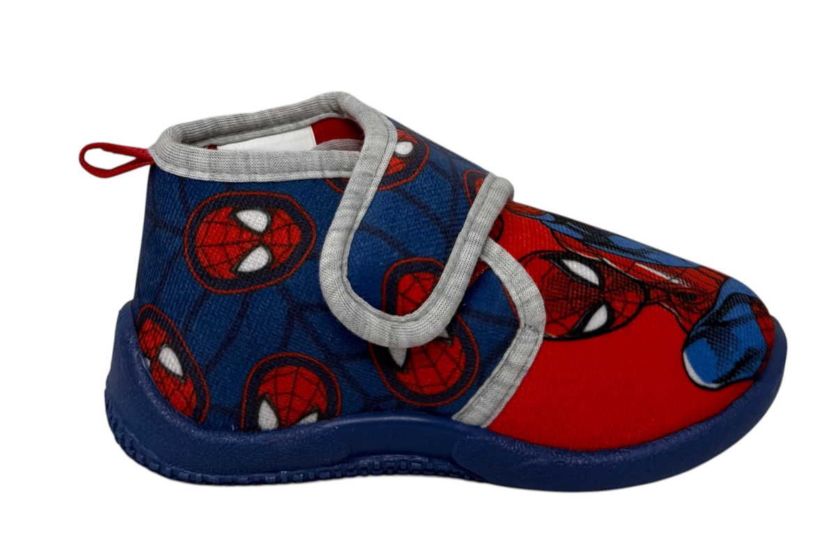 Pantofole Invernali Spiderman MARVEL Scarpetta Stivaletto con Suola Antiscivolo Chiusura a Strappo - 7386