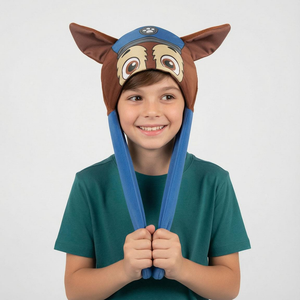 Berretto Invernale Paw Patrol Chase con Applicazioni 3d Cappello in Caldo Poliestere - 0596