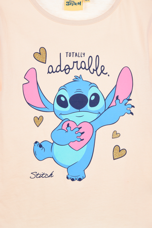 T-Shirt M.l. Stitch Maglia per Bambine 3/8 Anni - Zh10360
