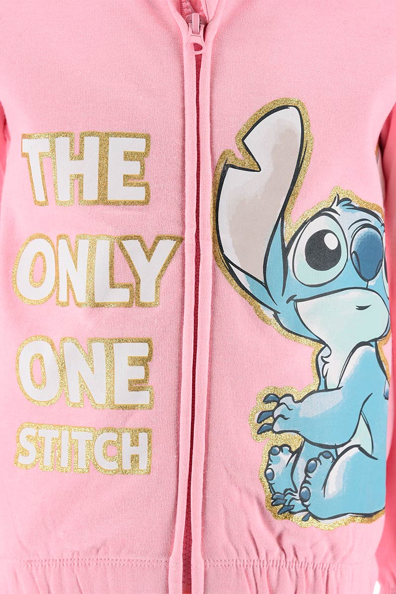 Felpa con Zip e Cappuccio Stitch DISNEY 3/8 Anni Sun City - Zh10372