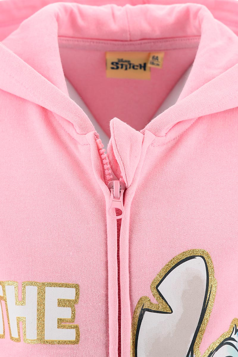Felpa con Zip e Cappuccio Stitch DISNEY 3/8 Anni Sun City - Zh10372