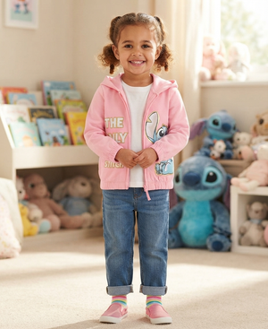 Felpa con Zip e Cappuccio Stitch DISNEY 3/8 Anni Sun City - Zh10372