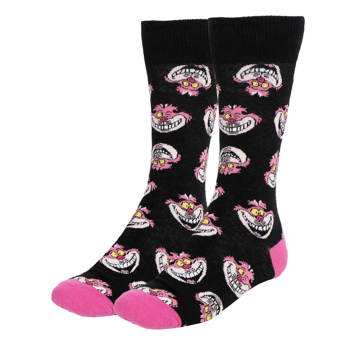 Calzini per Adulti Stregatto DISNEY 3 Paia in Misto Cotone in Confezione Regalo T.u. 36/43 - 2481