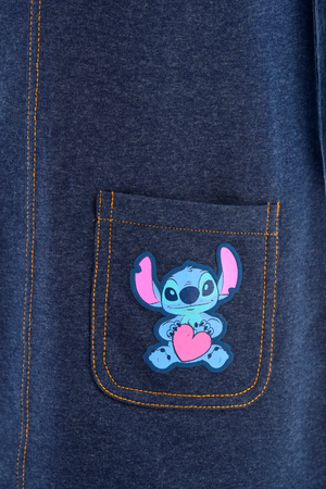 Completo T-Shirt + Salopette Stitch DISNEY Bambina Sun City 3/8 Anni - Zh10267