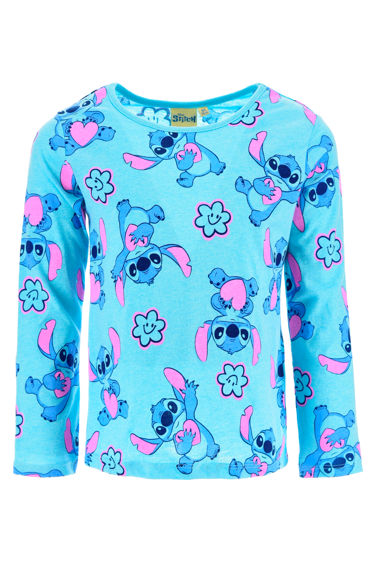 Completo T-Shirt + Salopette Stitch DISNEY Bambina Sun City 3/8 Anni - Zh10267