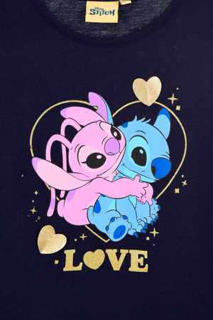 T-Shirt M.l. Stitch DISNEY Maglia per Bambine 3/8 Anni - Zh10274