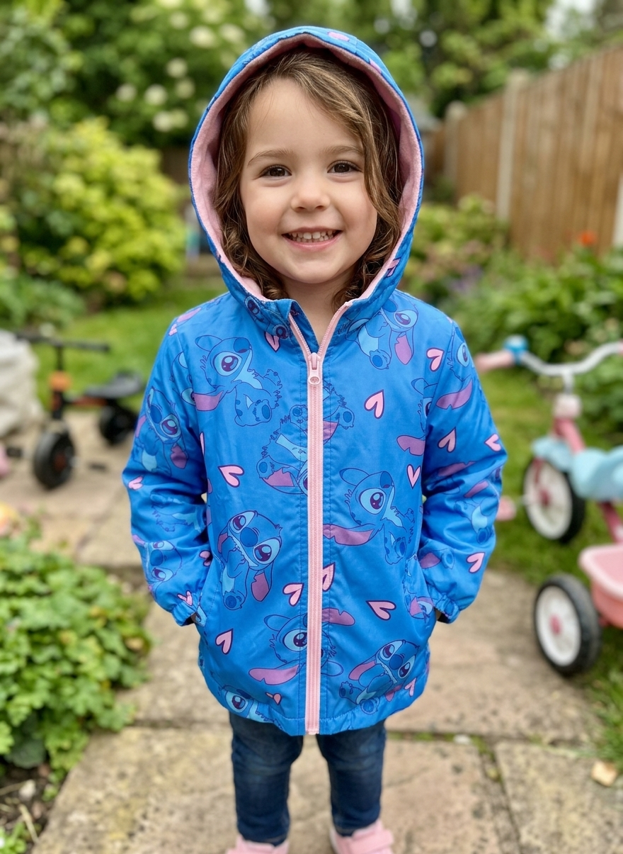 Giubbotto Parka Stitch DISNEY Bambina Sun City 3/8 Anni - Zh10279