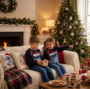 Maglione Stitch DISNEY Natale per Bambini 3/8 Anni - Zh10280