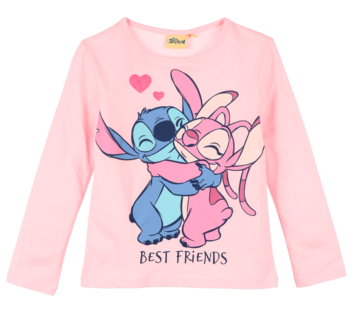 T-Shirt M.l. Stitch Maglia per Bambine 3/8 Anni - Zh10358