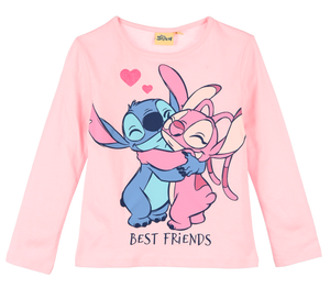 T-Shirt M.l. Stitch Maglia per Bambine 3/8 Anni - Zh10358
